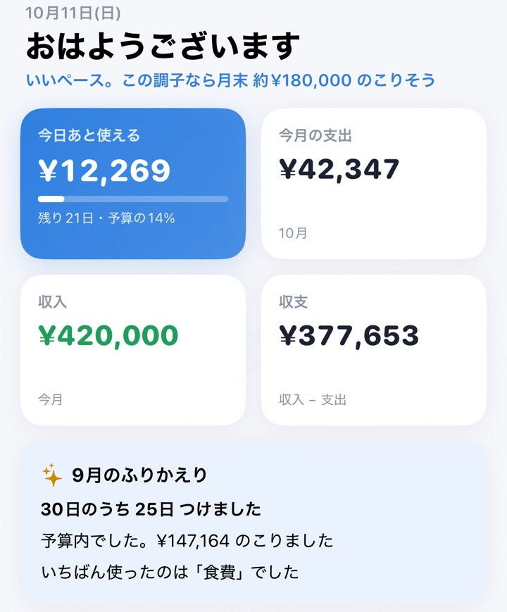 ホームのあいさつと、9月のふりかえり